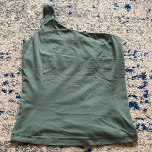 lululemon athletica Tops - Lululemon Cold Shoulder Tank In Tidewater Teal